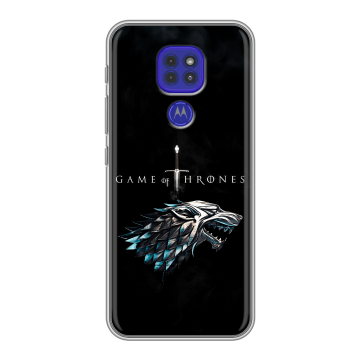 Силиконовый чехол на Motorola Moto G9 Play с принтом Игра Престолов Game Thrones