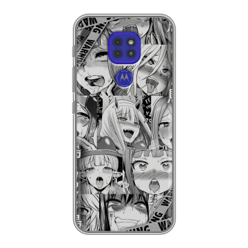 Силиконовый чехол на Motorola Moto G9 Play с принтом Ahegao Ахегао Аниме Силиконовый чехол на Motorola Moto G9 Play с принтом Ahegao Ахегао Аниме