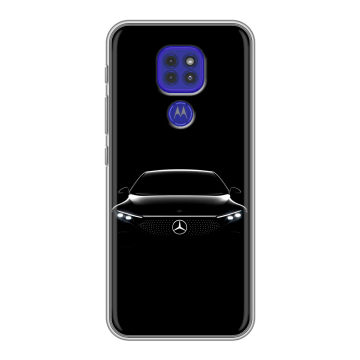 Силиконовый чехол на Motorola Moto G9 Play с принтом Mercedes Мерседес