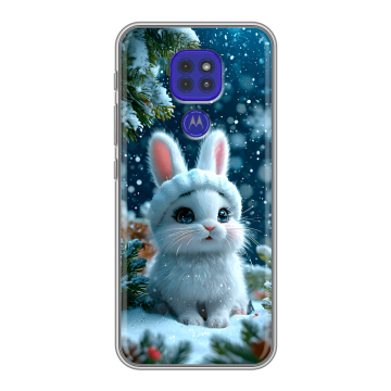 Силиконовый чехол на Motorola Moto G9 Play с принтом Новый год Силиконовый чехол на Motorola Moto G9 Play с принтом Новый год