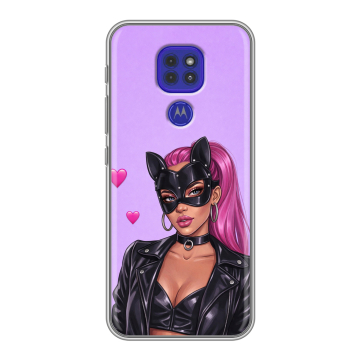 Силиконовый чехол на Motorola Moto G9 Play с принтом женский Силиконовый чехол на Motorola Moto G9 Play с принтом женский