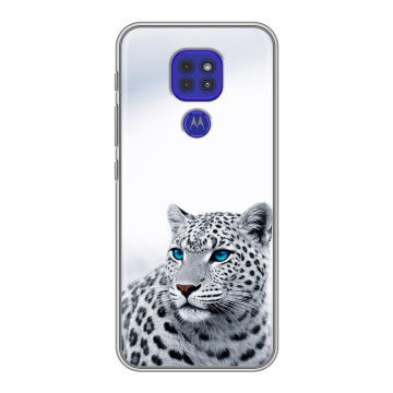 Силиконовый чехол на Motorola Moto G9 Play с принтом женский