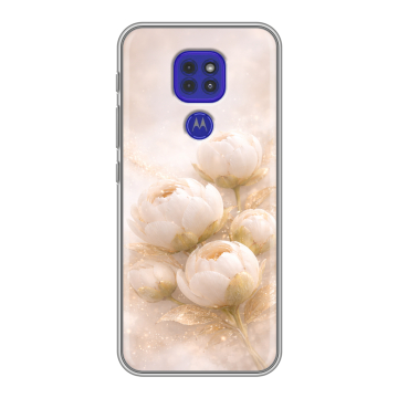 Силиконовый чехол на Motorola Moto G9 Play с принтом женский