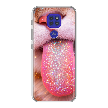 Силиконовый чехол на Motorola Moto G9 Play с принтом для девочек