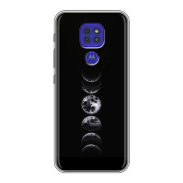 Силиконовый чехол на Motorola Moto G9 Play с принтом женский