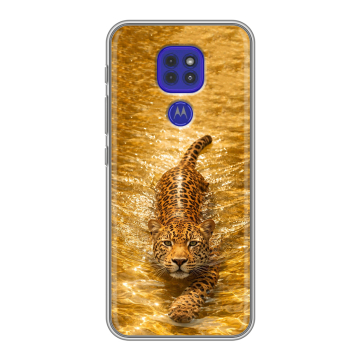 Силиконовый чехол на Motorola Moto G9 Play с принтом женский
