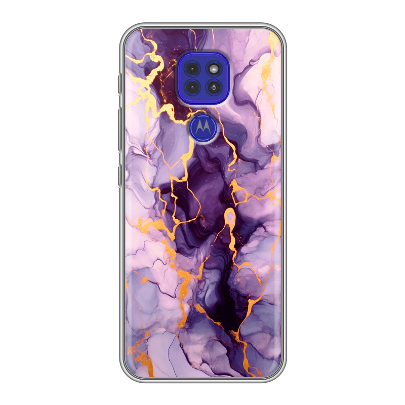 Силиконовый чехол на Motorola Moto G9 Play с принтом Мрамор Силиконовый чехол на Motorola Moto G9 Play с принтом Мрамор