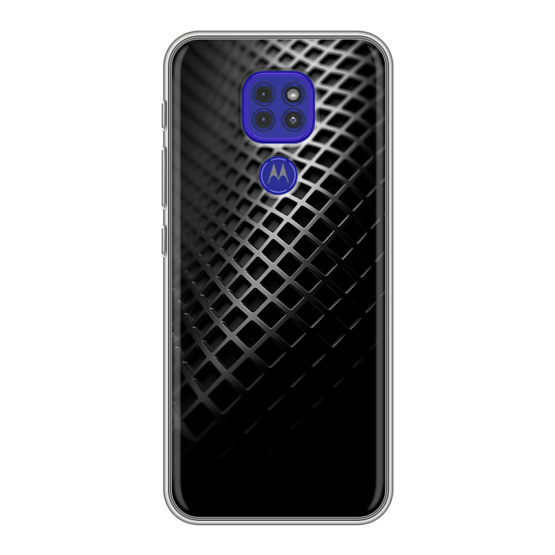 Силиконовый чехол на Motorola Moto G9 Play с принтом Текстура металла Силиконовый чехол на Motorola Moto G9 Play с принтом Текстура металла