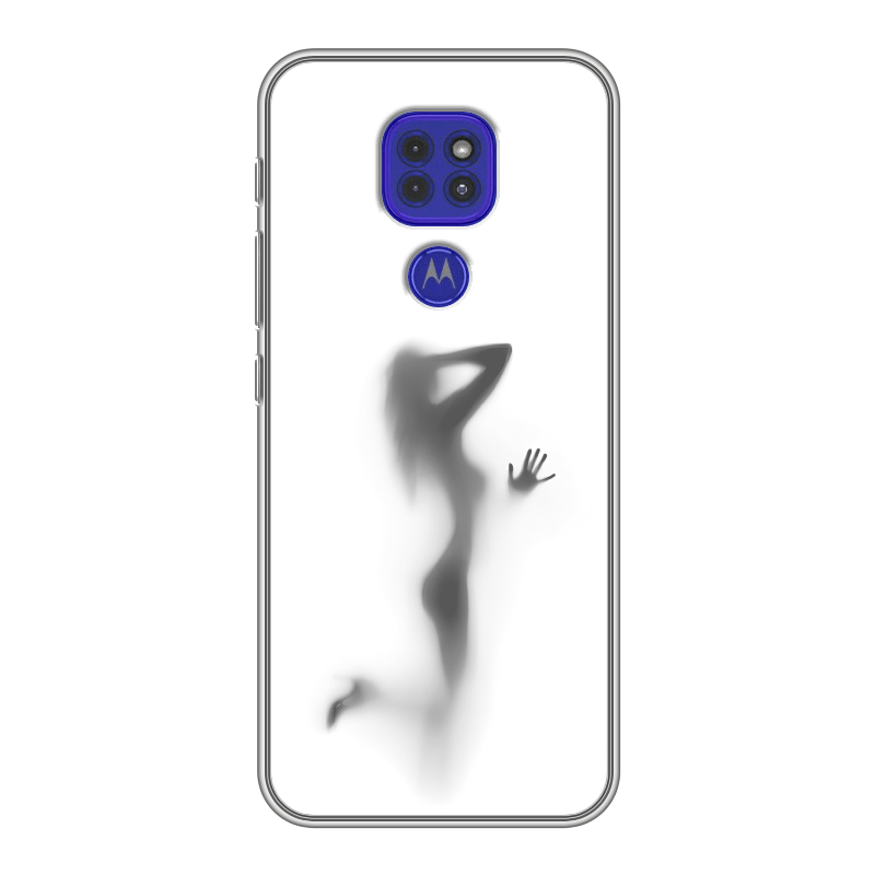 Силиконовый чехол на Motorola Moto G9 Play с принтом Силуэт Силиконовый чехол на Motorola Moto G9 Play с принтом Силуэт