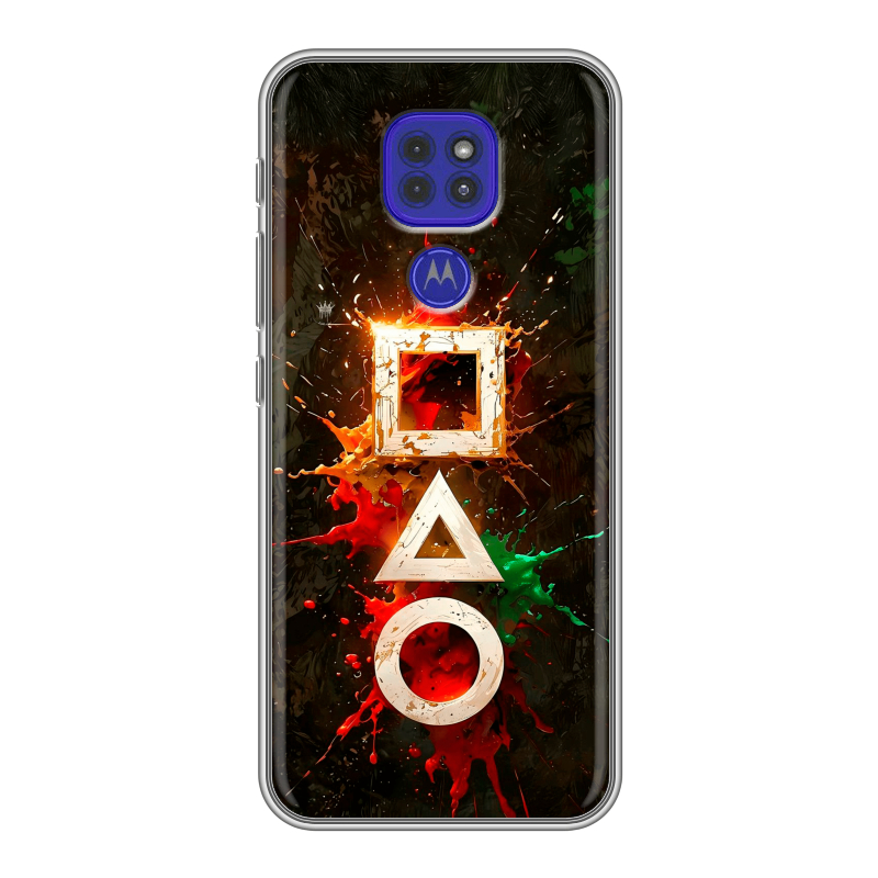 Силиконовый противоударный чехол на Motorola Moto G9 Play с принтом Squid Game Игра кальмара Силиконовый противоударный чехол на Motorola Moto G9 Play с принтом Squid Game Игра кальмара