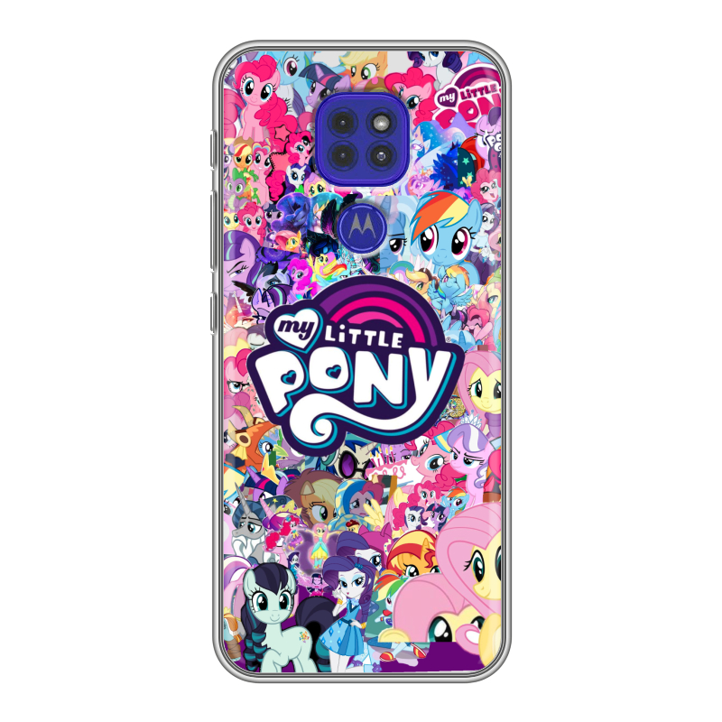 Силиконовый чехол на Motorola Moto G9 Play с принтом My little pony Дружба чудо Силиконовый чехол на Motorola Moto G9 Play с принтом My little pony Дружба чудо