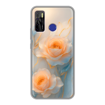 Силиконовый чехол на Tecno Camon 15 с принтом Женский