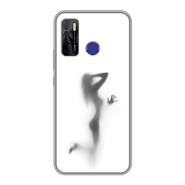 Силиконовый чехол на Tecno Camon 15 с принтом Силуэт Силиконовый чехол на Tecno Camon 15 с принтом Силуэт