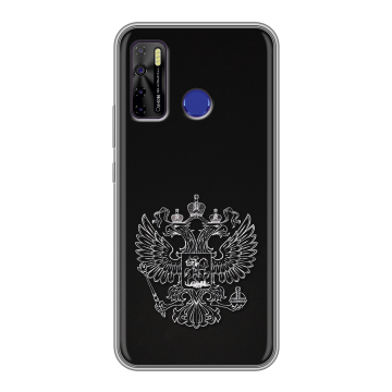 Силиконовый чехол на Tecno Camon 15 с принтом Герб России Силиконовый чехол на Tecno Camon 15 с принтом Герб России