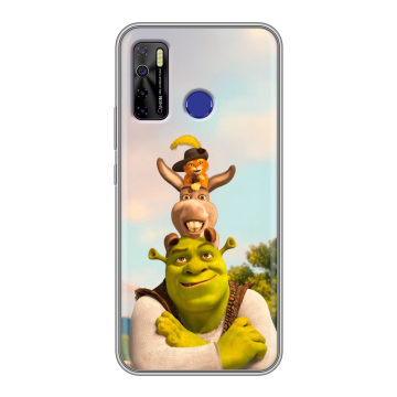 Силиконовый чехол на Tecno Camon 15 с принтом Шрек Shrek Силиконовый чехол на Tecno Camon 15 с принтом Шрек Shrek