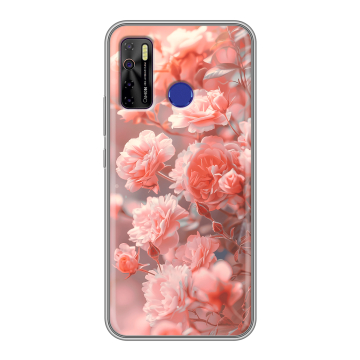 Силиконовый чехол на Tecno Camon 15 с принтом Розы цветы Силиконовый чехол на Tecno Camon 15 с принтом Розы цветы
