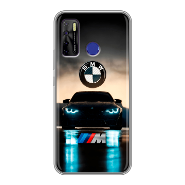 Силиконовый чехол на Tecno Camon 15 с принтом БМВ BMW Силиконовый чехол на Tecno Camon 15 с принтом БМВ BMW