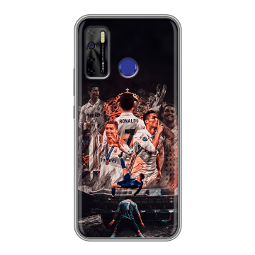 Силиконовый чехол на Tecno Camon 15 с принтом Реал Роналдо Real Ronaldo Силиконовый чехол на Tecno Camon 15 с принтом Реал Роналдо Real Ronaldo