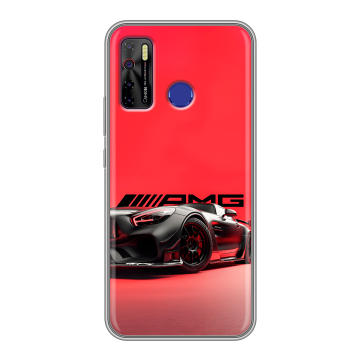 Силиконовый чехол на Tecno Camon 15 с принтом Мерседес Mercedes AMG Силиконовый чехол на Tecno Camon 15 с принтом Мерседес Mercedes AMG