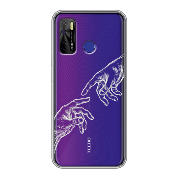 Силиконовый чехол на Tecno Camon 15 с принтом Сотворение мира Силиконовый чехол на Tecno Camon 15 с принтом Сотворение мира