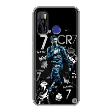 Силиконовый чехол на Tecno Camon 15 с принтом Реал Роналдо Силиконовый чехол на Tecno Camon 15 с принтом Реал Роналдо