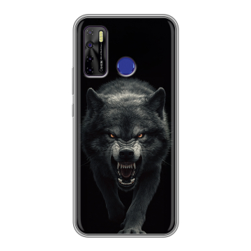 Силиконовый чехол на Tecno Camon 15 с принтом Волк Силиконовый чехол на Tecno Camon 15 с принтом Волк