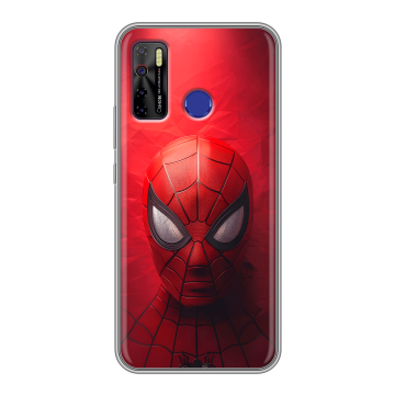 Силиконовый чехол на Tecno Camon 15 с принтом Spiderman Человек паук