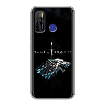 Силиконовый чехол на Tecno Camon 15 с принтом Игра Престолов Game Thrones
