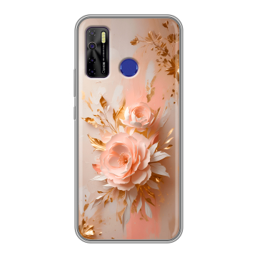 Силиконовый чехол на Tecno Camon 15 с принтом женский Силиконовый чехол на Tecno Camon 15 с принтом женский