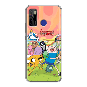 Силиконовый чехол на Tecno Camon 15 с принтом Adventure time Время приключений Силиконовый чехол на Tecno Camon 15 с принтом Adventure time Время приключений