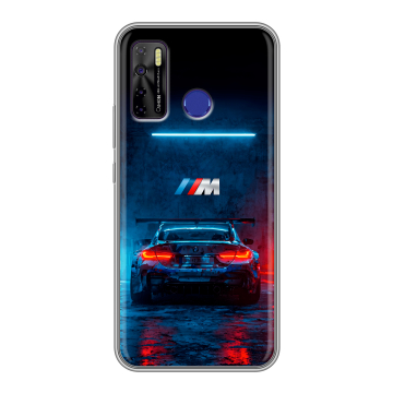 Силиконовый чехол на Tecno Camon 15 с принтом BMW БМВ Силиконовый чехол на Tecno Camon 15 с принтом BMW БМВ
