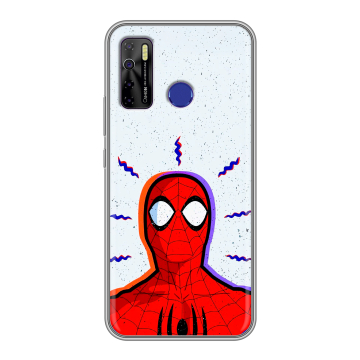 Силиконовый чехол на Tecno Camon 15 с принтом Spiderman Человек паук Силиконовый чехол на Tecno Camon 15 с принтом Spiderman Человек паук