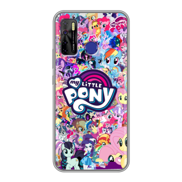 Силиконовый чехол на Tecno Camon 15 с принтом My little pony Дружба чудо Силиконовый чехол на Tecno Camon 15 с принтом My little pony Дружба чудо