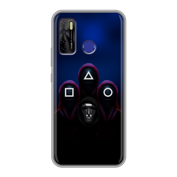 Силиконовый чехол на Tecno Camon 15 с принтом Игра Кальмара Силиконовый чехол на Tecno Camon 15 с принтом Игра Кальмара