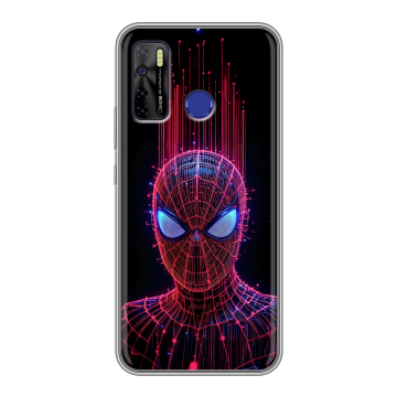 Силиконовый чехол на Tecno Camon 15 с принтом Spiderman Человек паук