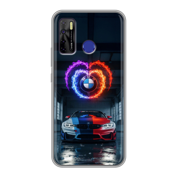 Силиконовый чехол на Tecno Camon 15 с принтом BMW БМВ