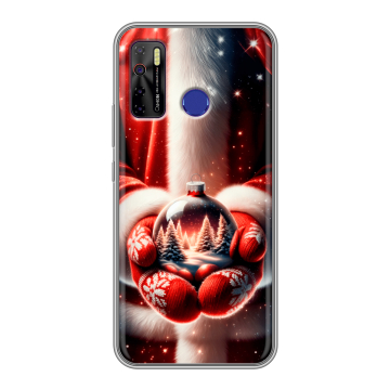 Силиконовый чехол на Tecno Camon 15 с принтом Новый год Силиконовый чехол на Tecno Camon 15 с принтом Новый год