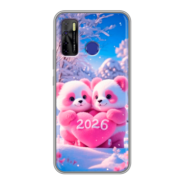 Силиконовый чехол на Tecno Camon 15 с принтом Новый год Силиконовый чехол на Tecno Camon 15 с принтом Новый год