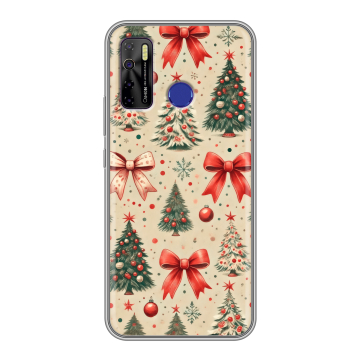 Силиконовый чехол на Tecno Camon 15 с принтом Новый год Силиконовый чехол на Tecno Camon 15 с принтом Новый год
