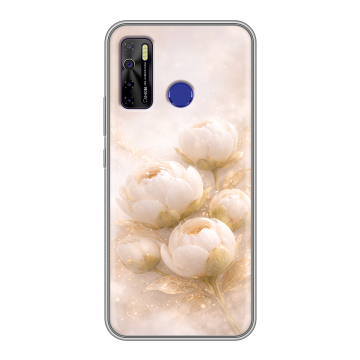 Силиконовый чехол на Tecno Camon 15 с принтом женский