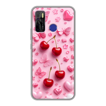 Силиконовый чехол на Tecno Camon 15 с принтом для девочек Силиконовый чехол на Tecno Camon 15 с принтом для девочек