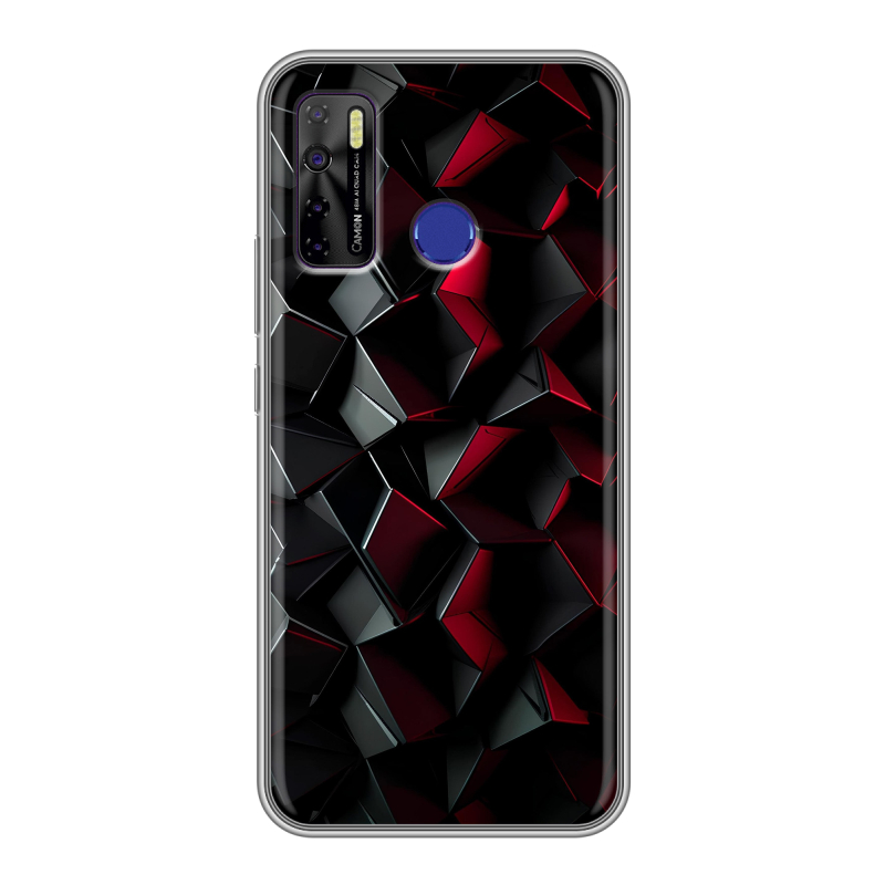 Силиконовый чехол на Tecno Camon 15 с принтом Абстракция Силиконовый чехол на Tecno Camon 15 с принтом Абстракция