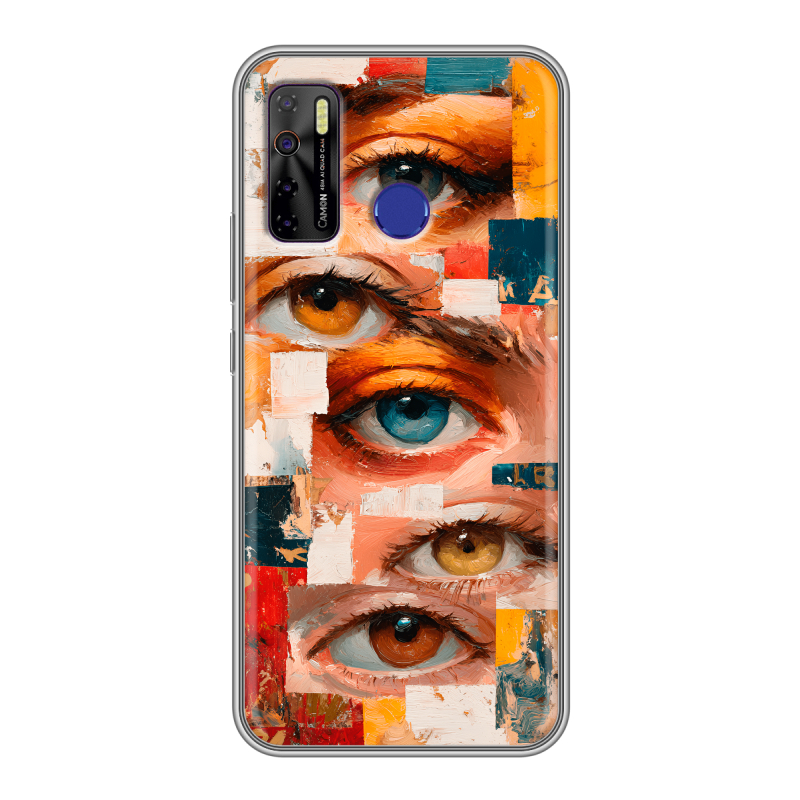 Силиконовый чехол на Tecno Camon 15 с принтом Модный принт Силиконовый чехол на Tecno Camon 15 с принтом Модный принт