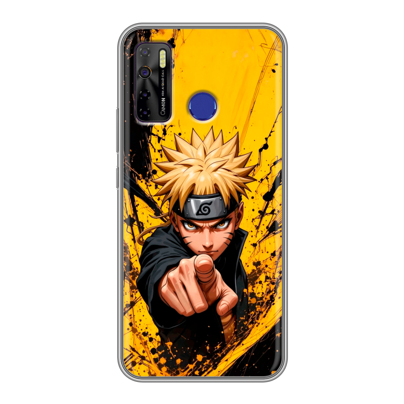 Силиконовый чехол на Tecno Camon 15 с принтом Naruto Наруто Силиконовый чехол на Tecno Camon 15 с принтом Naruto Наруто