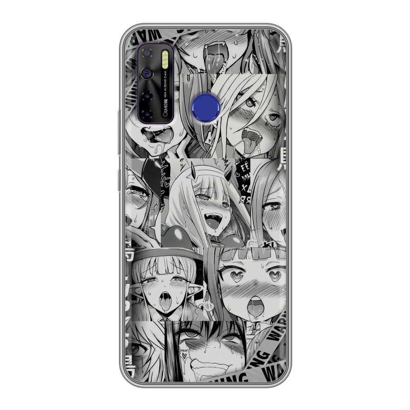 Силиконовый чехол на Tecno Camon 15 с принтом Ahegao Ахегао Аниме Силиконовый чехол на Tecno Camon 15 с принтом Ahegao Ахегао Аниме
