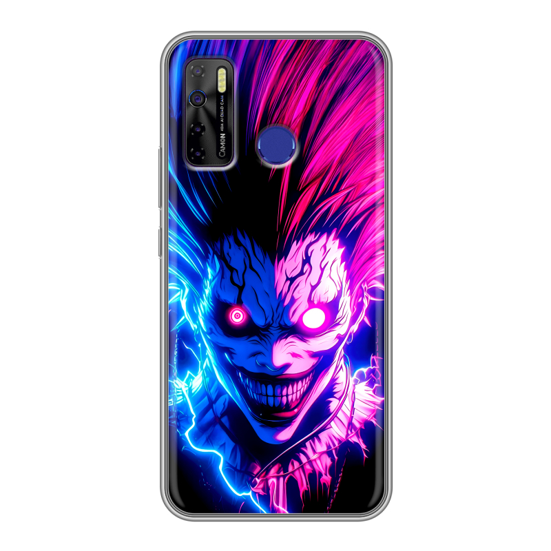 Силиконовый противоударный чехол на Tecno Camon 15 с принтом Death note Тетрадь смерти Силиконовый противоударный чехол на Tecno Camon 15 с принтом Death note Тетрадь смерти