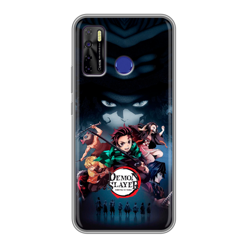 Силиконовый чехол на Tecno Camon 15 с принтом Demon Slayer Клинок рассекающий демонов Силиконовый чехол на Tecno Camon 15 с принтом Demon Slayer Клинок рассекающий демонов