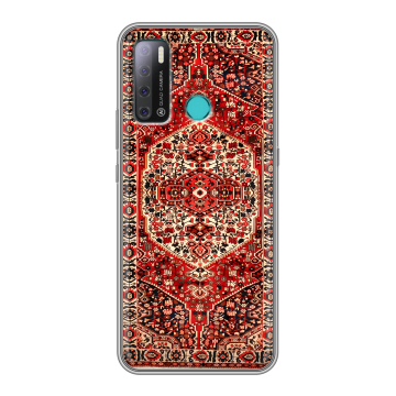 Силиконовый противоударный чехол на Tecno Pouvoir 4 с принтом Ковер