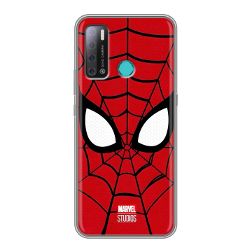 Силиконовый противоударный чехол на Tecno Pouvoir 4 с принтом человек паук spiderman Силиконовый противоударный чехол на Tecno Pouvoir 4 с принтом человек паук spiderman