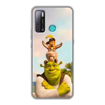 Силиконовый противоударный чехол на Tecno Pouvoir 4 с принтом Шрек Shrek Силиконовый противоударный чехол на Tecno Pouvoir 4 с принтом Шрек Shrek
